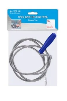 Трос д/чистки труб длина 1,5м VL58-168